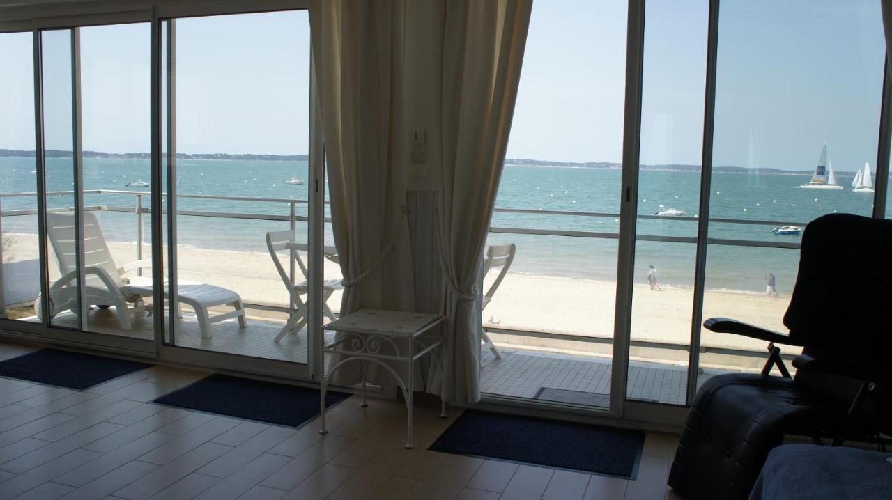 Appartement Arcachon Perreire Premiere Ligne Les Pieds Dans L Eau Vue Magnifique Sur Le Bassin Exterior foto